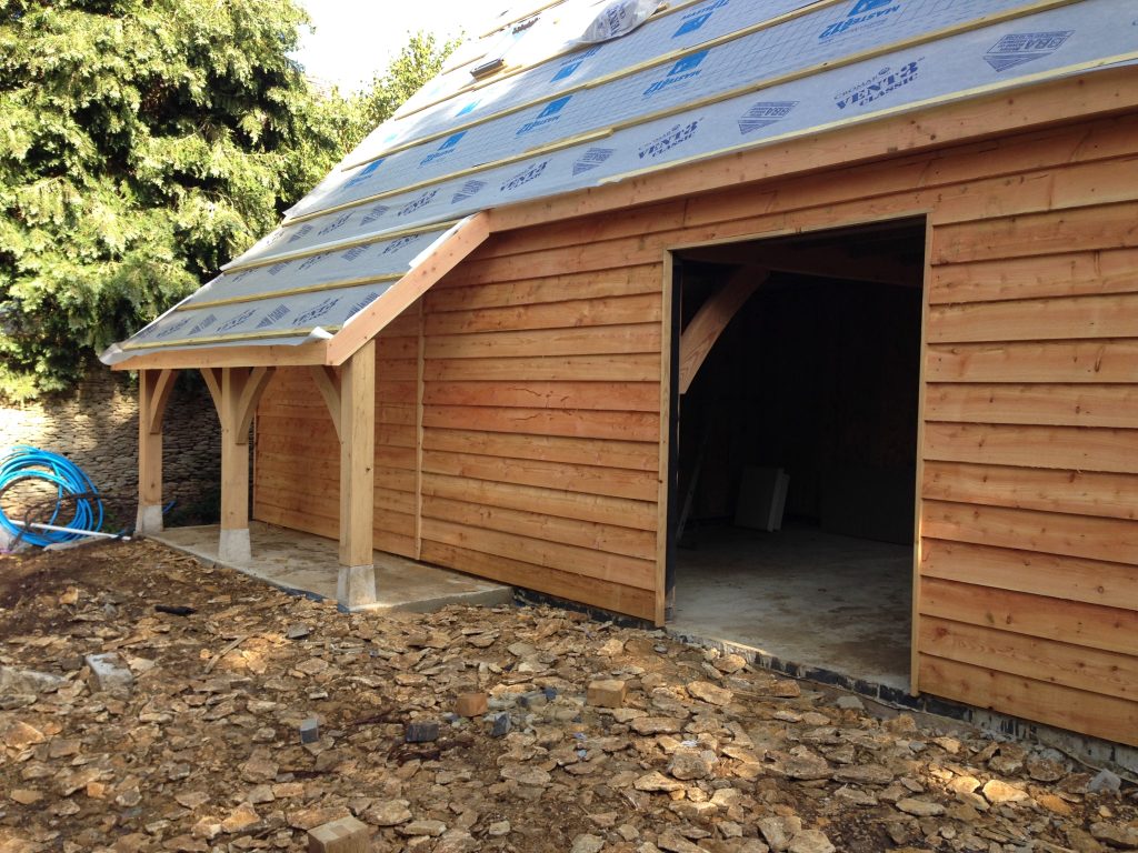coach house roof and porch