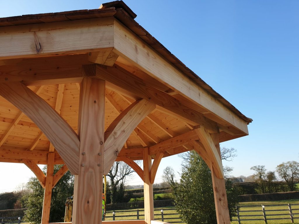 Douglas fir gazebo