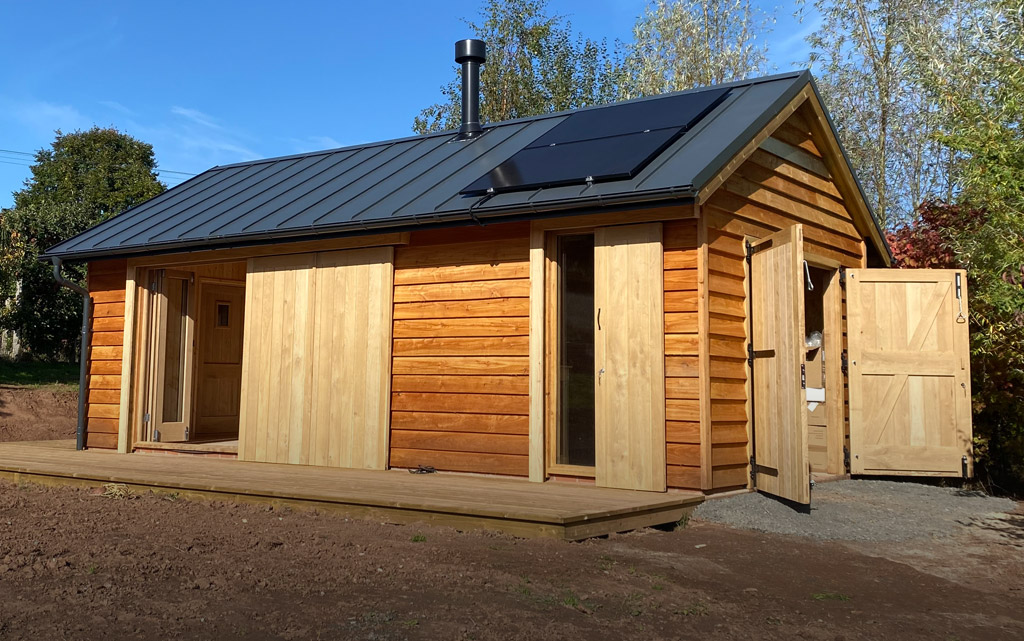 Timber framed outbuilding