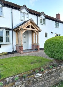Green Oak Entrance Porch Right Staffordshire 2 217x300