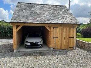 Oak Timber Framed Carport Font 300x225